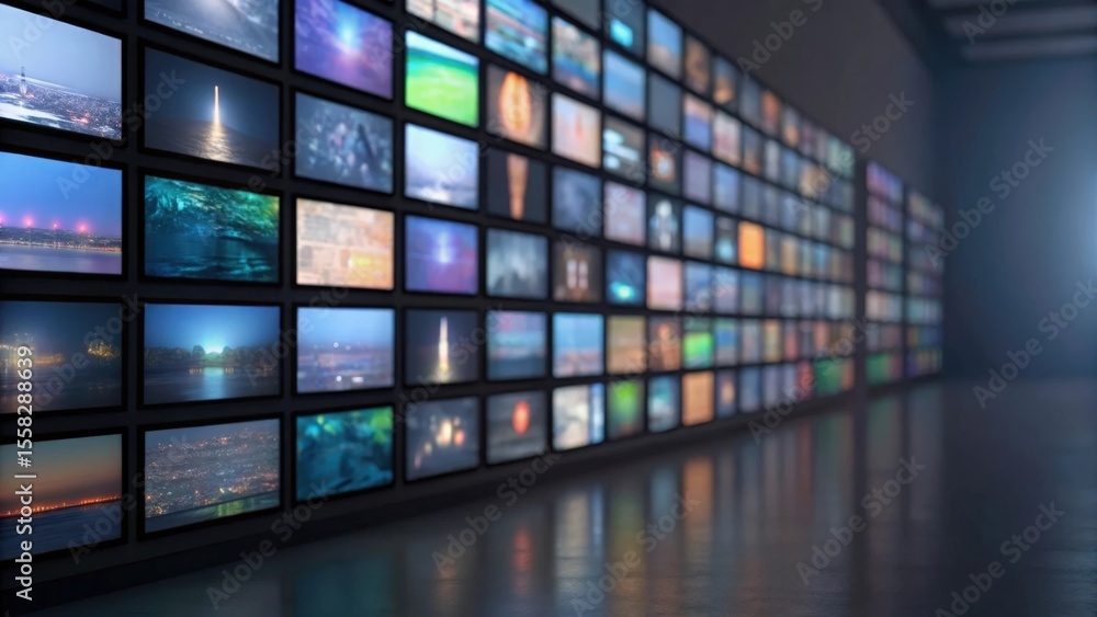 モニターが並ぶ写真